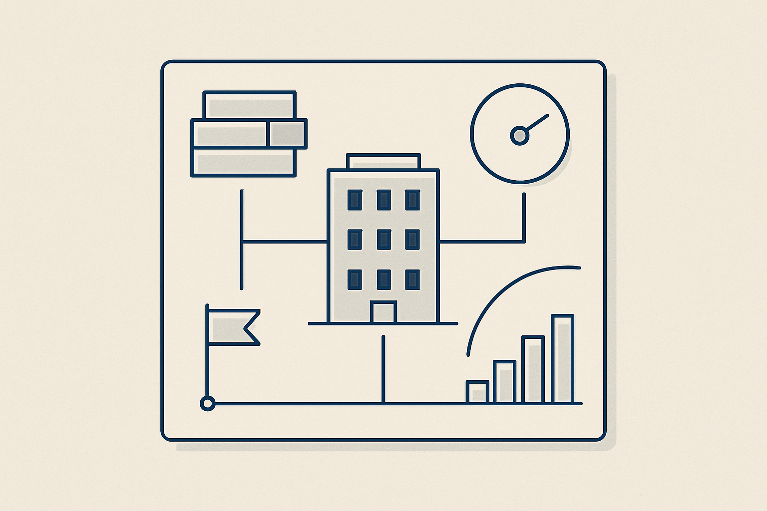 Illustration of the five inputs used in a commercial property loan calculation